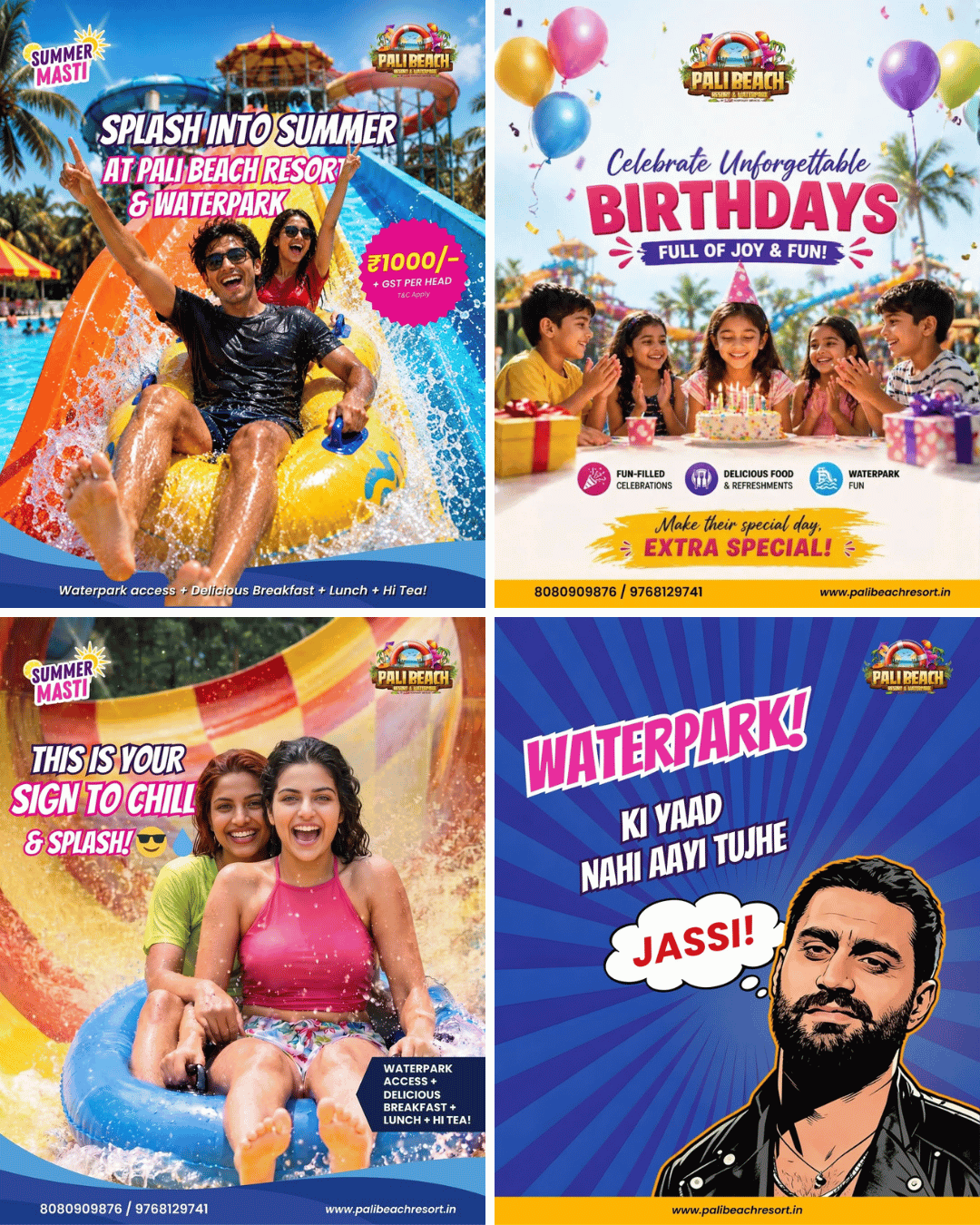 Pali Beach Resort campaign creatives